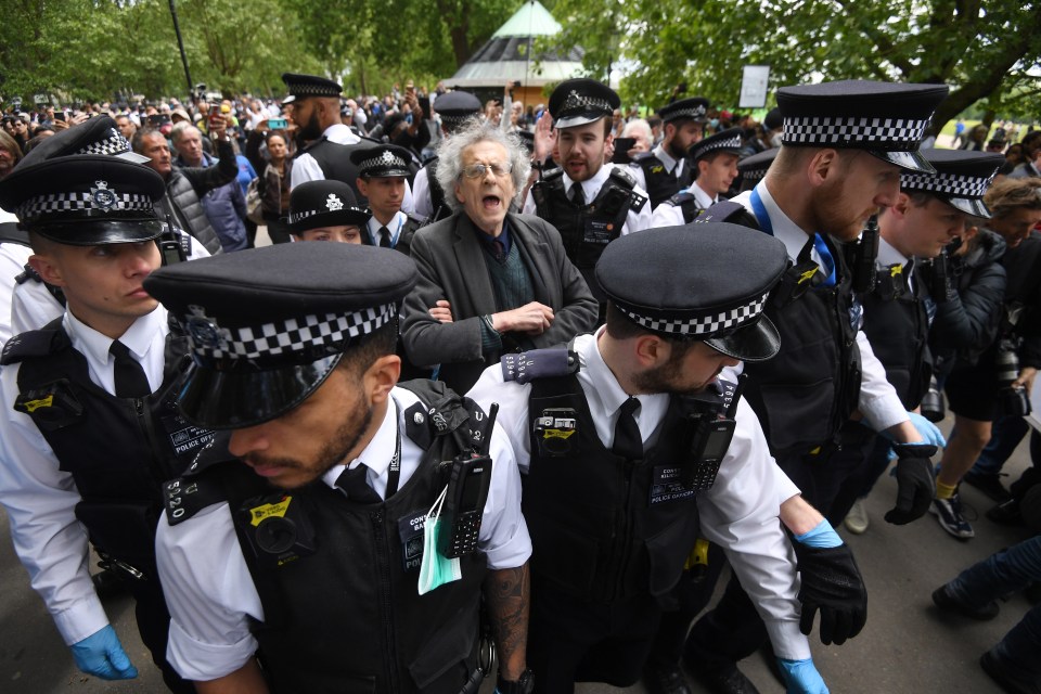 The dinner party was held on the same day that his older brother Piers led an anti-mask rally