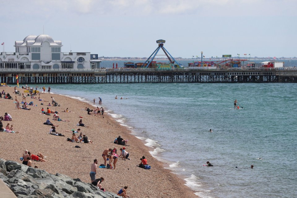 Locals flock to the beaches in Portsmouth, with this week set to bring hot temperatures