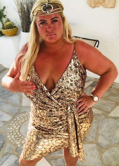 "Gold goddess" Gemma looks radiant in a recent Instagram snap