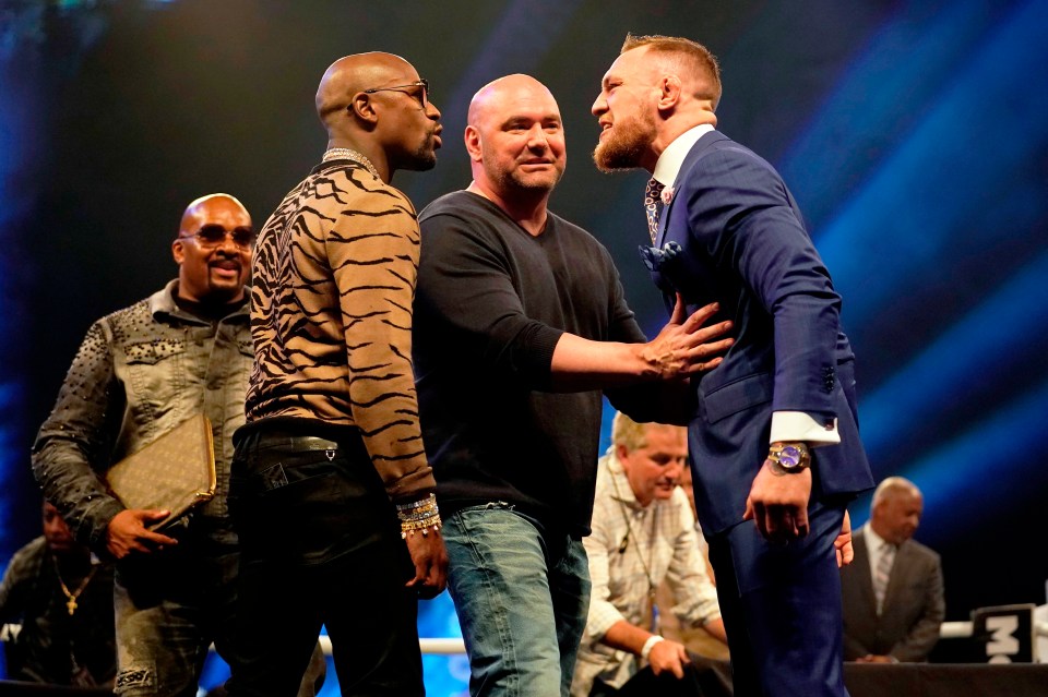 Floyd Mayweather could be set for a rematch with Conor McGregor as he spars with a fellow left-hander