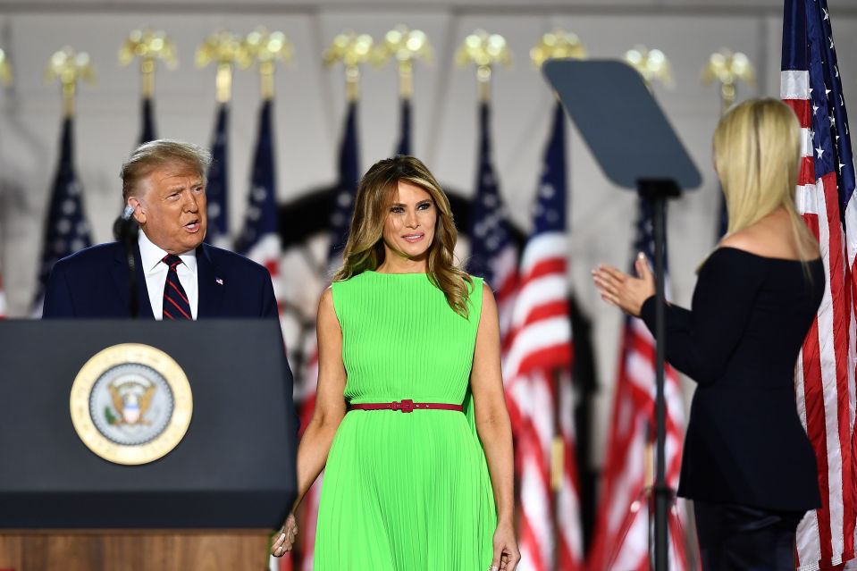 Ivanka introduced Donald Trump and Melania ahead of his acceptance speech for the Republican Party nomination