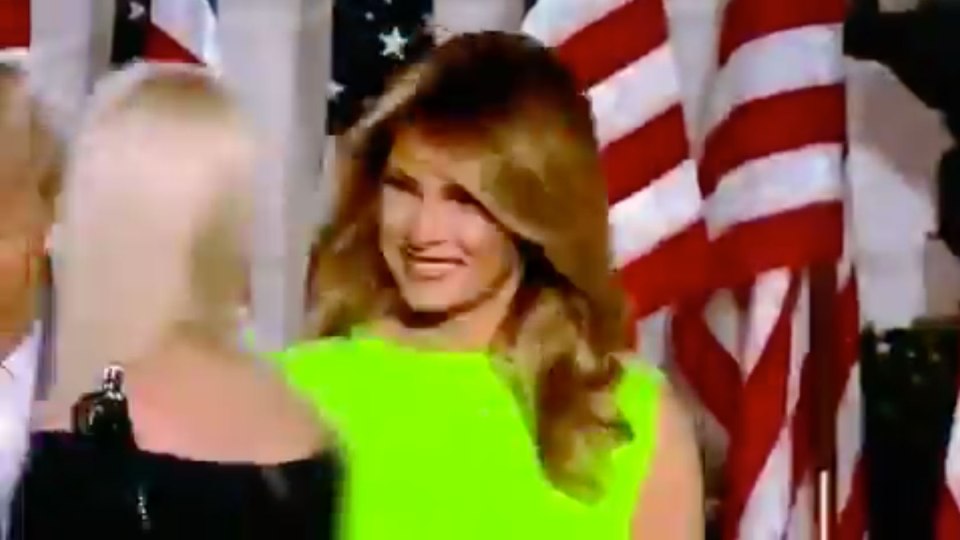 Melania was filmed last week smiling at Ivanka...