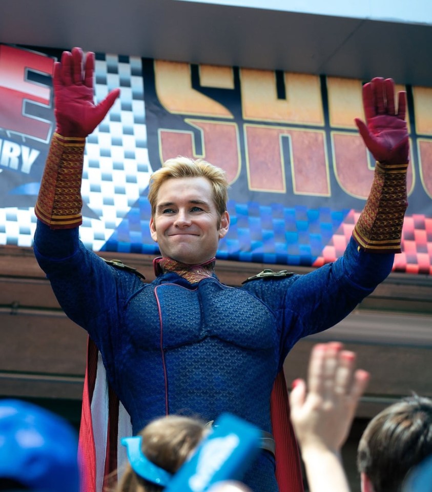 The leader of The Seven, Homelander – played by Anthony Starr – is the show’s equivalent to Superman – but with deadlier tendencies