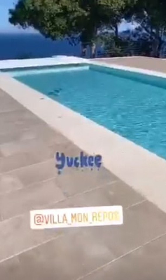 She posted a video on Instagram branding the Villa Mon Repos 'yuckee' 