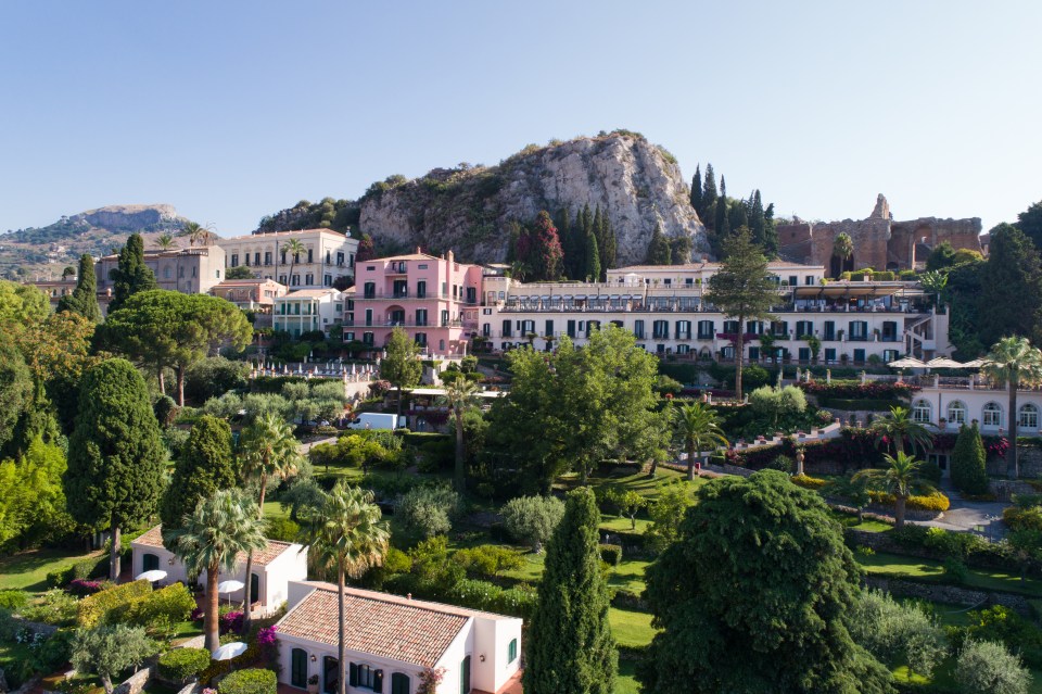 The couple relocated to the Belmond Grand Hotel Timeo