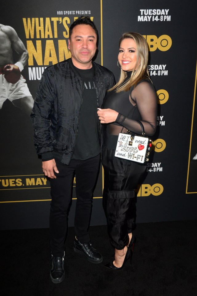  Oscar De La Hoya and Millie Corretjer attend Premiere of HBO's 'What's My Name: Muhammad Ali' in 2019