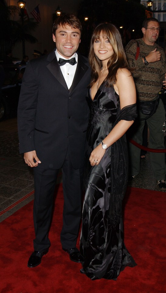  Oscar De La Hoya and wife Millie Corretjer in 2002