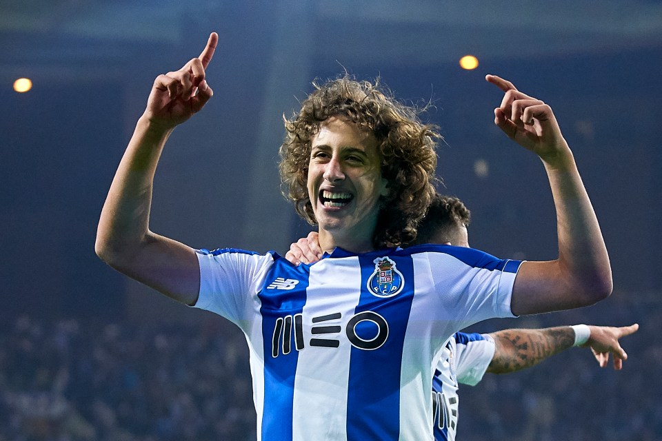 Wolves new boy hotshot Fabio Silva celebrates scoring for Porto at home to Famalicao last October, when he was 17