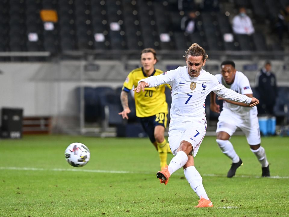 Antoine Griezmann missed a penalty during the 1-0 win against Sweden on Saturday