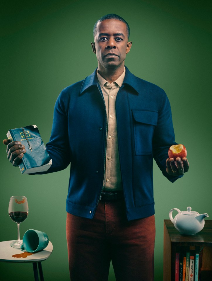 Adrian Lester plays married man David