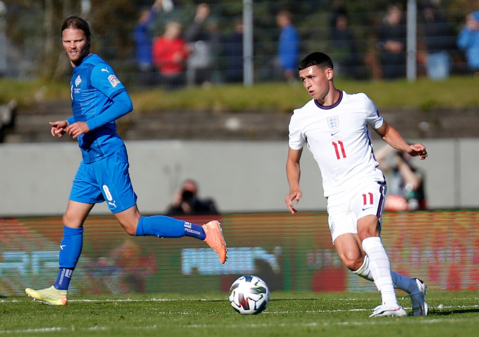 Phil Foden made his England debut against Iceland before controversy struck