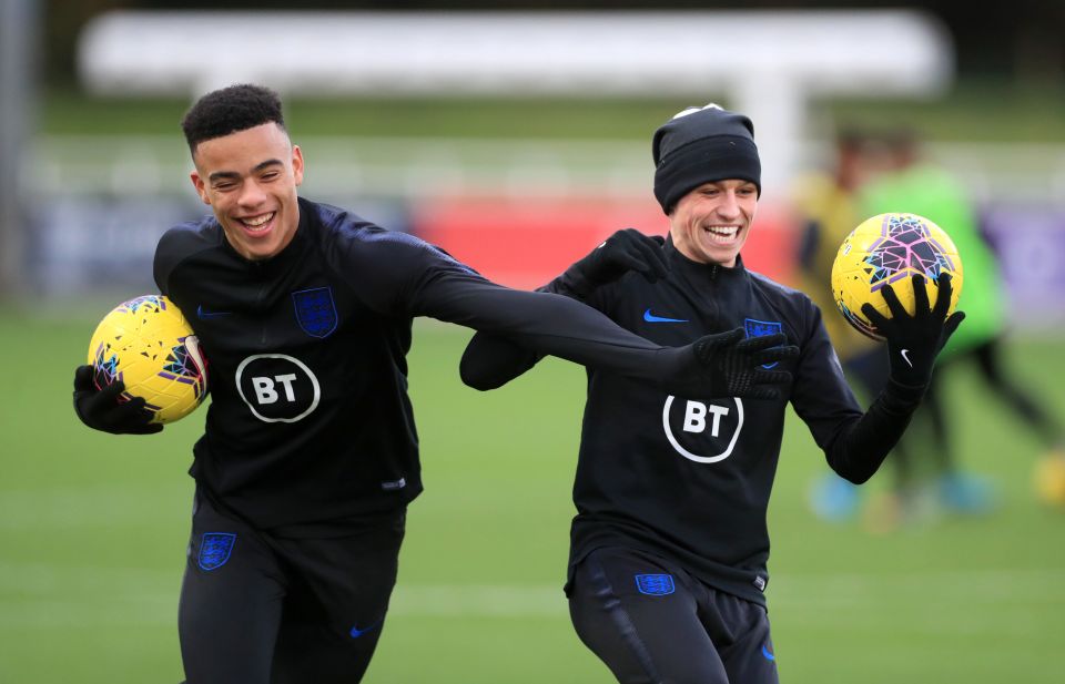 Greenwood and Foden were on their first England trip