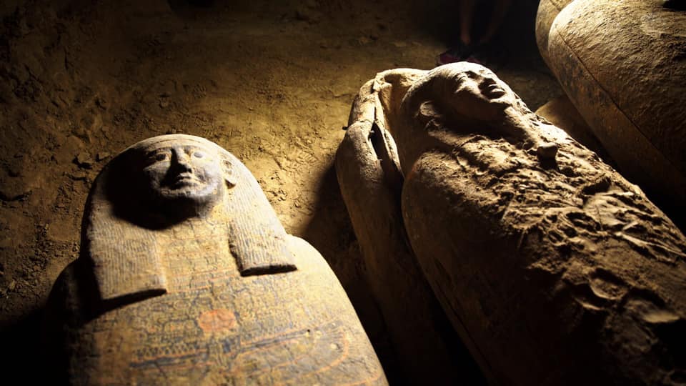 Some of the coffins have been sealed for thousands of years