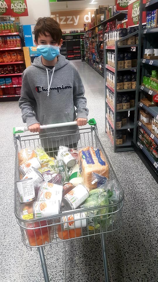 Tyler managed to get enough food for breakfast, lunch, dinner and snacks for the week