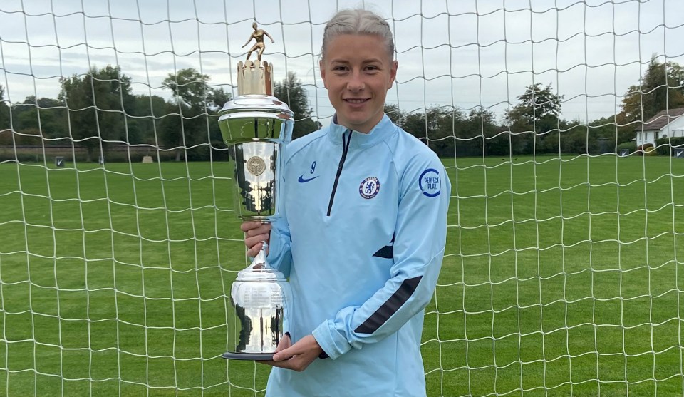 Beth England, who won this year’s PFA Women’s Players’ Player prize, netted 21 goals last term