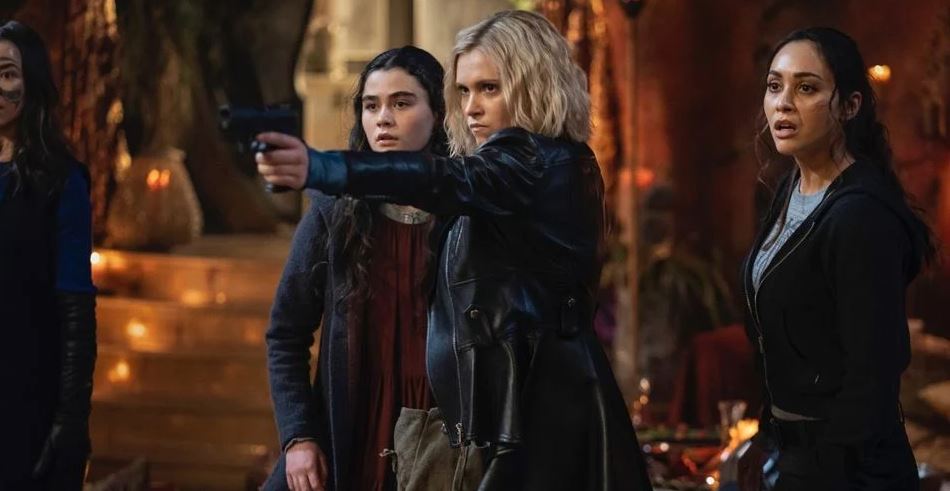 Clarke (centre) wanted to protect Madi over Bellamy