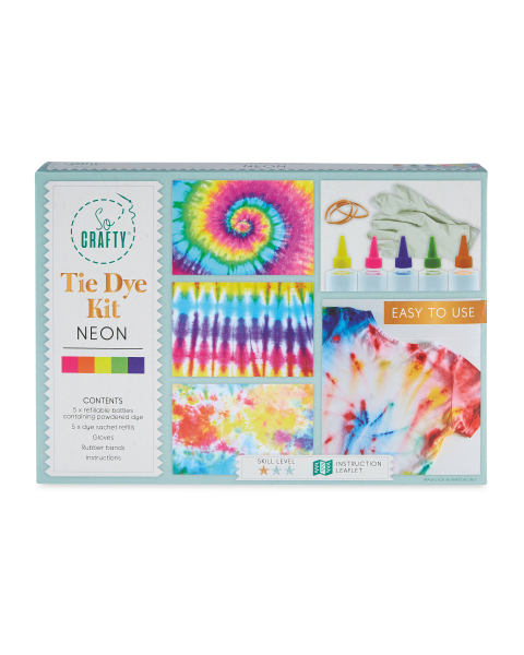 This £3.99 tie dye So Crafty kit from Aldi is great to customise your home