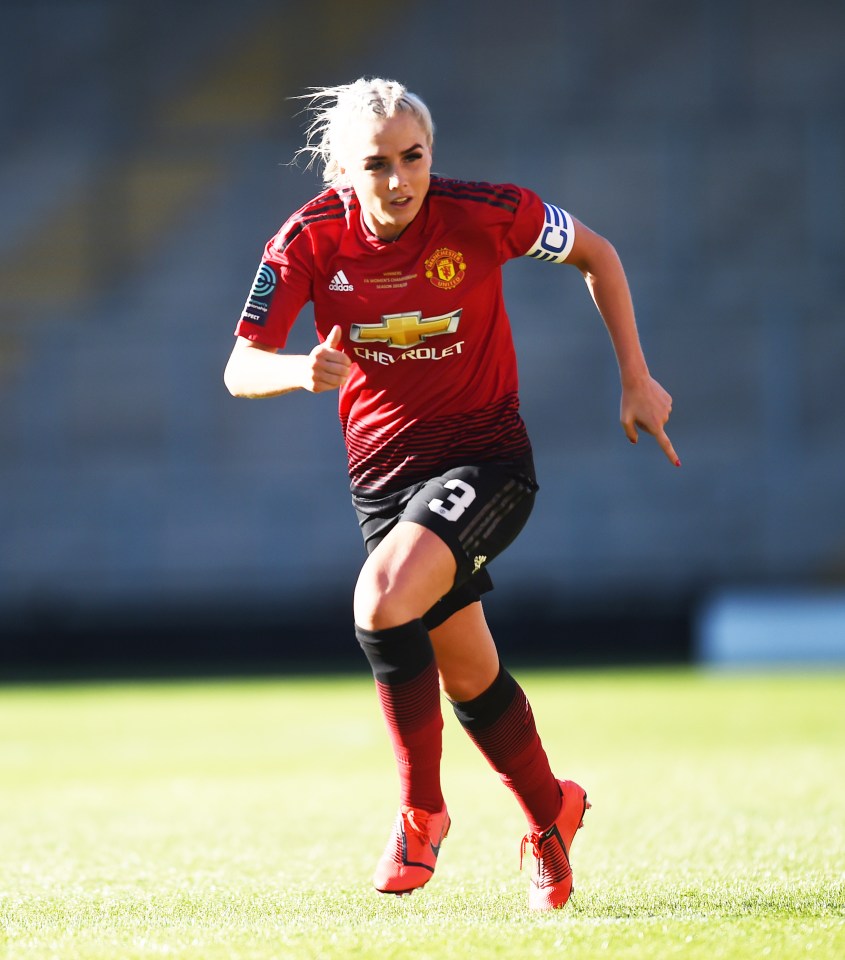 The left-back was captain of Manchester United during their inaugural season under Casey Stoney 