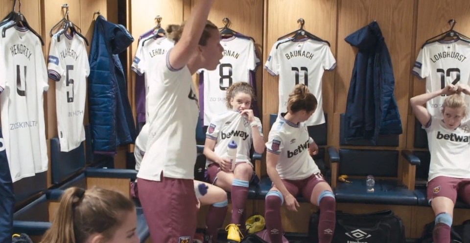 Gilly Flaherty delivers inspiring team-talks throughout the new Squad Goals documentary