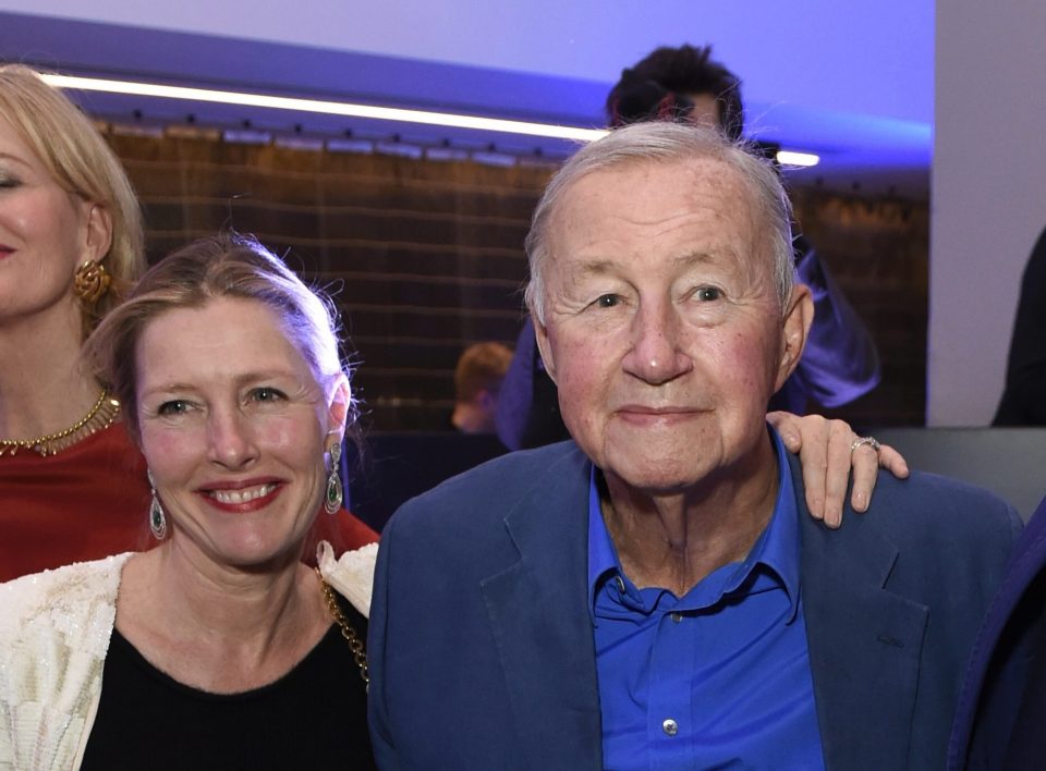  Sir Terence Conran with Vicki Conran at the launch of the new Design Museum in 2016