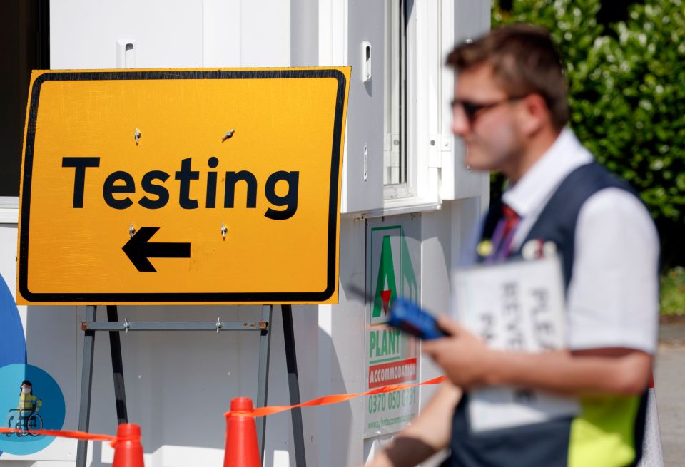 Many Brits have been unable to access tests at their local centres 