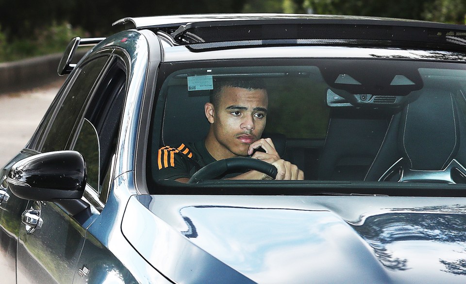 Mason Greenwood was at Manchester United's training ground for less than an hour on Sunday