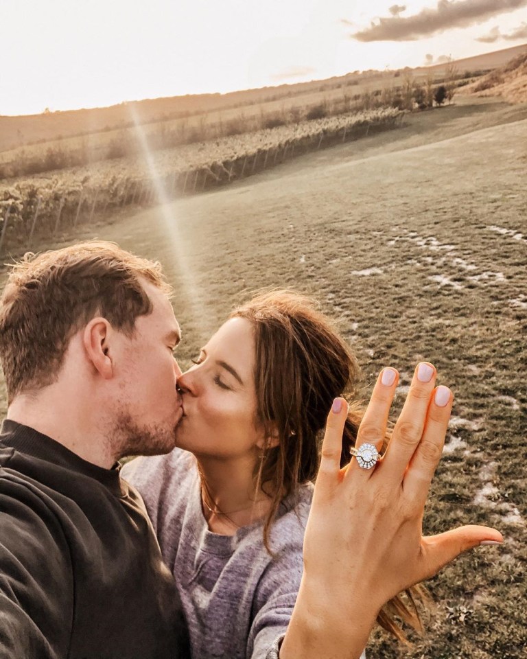 Binky Felstead has revealed she's engaged to boyfriend Max Darnton