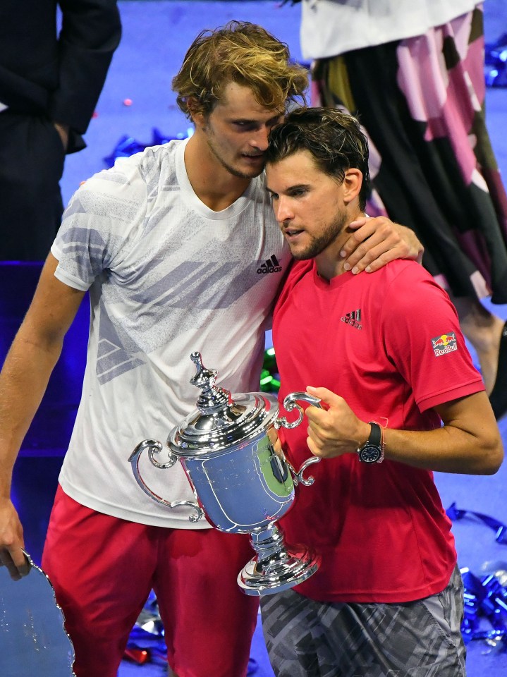 Record-breaking Thiem's comeback left Zverev in tears