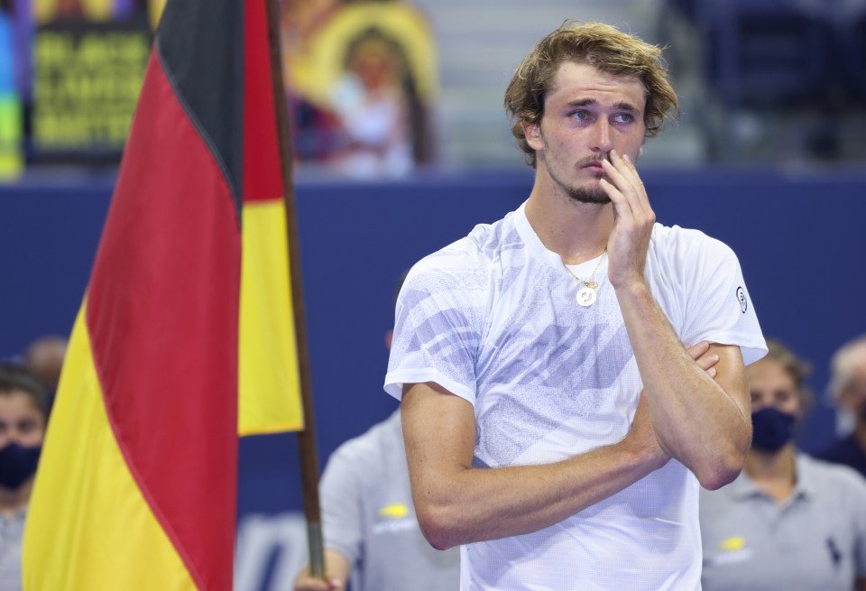 Zverev was left in tears after Thiem completed an astonishing comeback