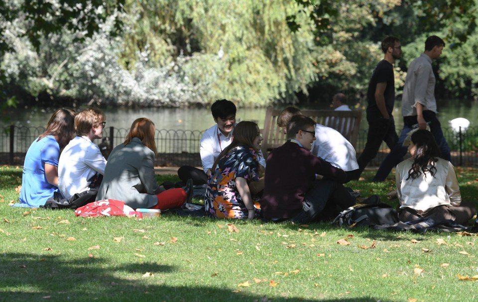 Groups of youngsters continued to gather in London today despite the new rule