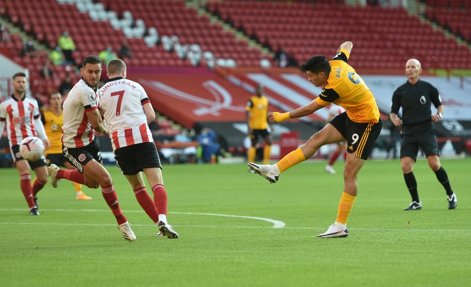 Raul Jimenez scored the opener as Wolves beat Sheffield United 2-0