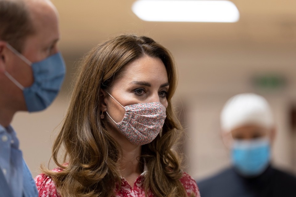 The Duke and Duchess of Cambridge on a visit to the East London Mosque