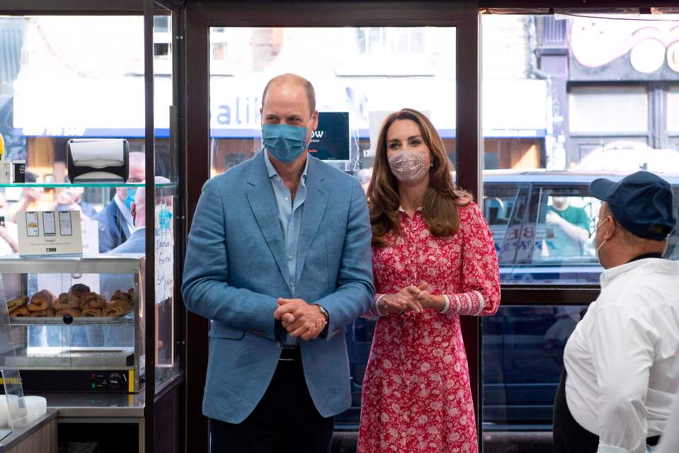 The royal couple were determined to show their support to those affected by the pandemic