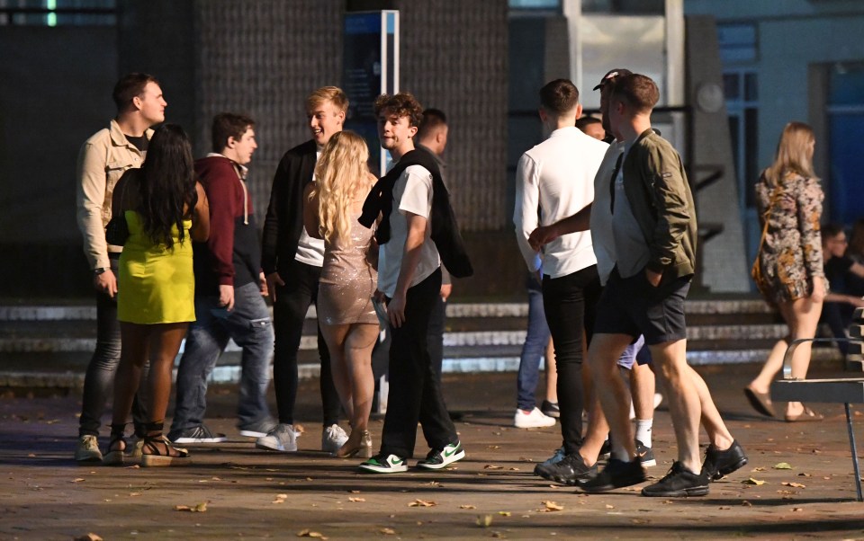 Students enjoy a night out on the town in Portsmouth