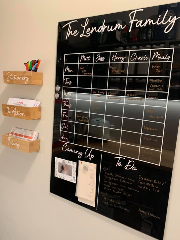 The mum-of-two created the chart to suit her family of four