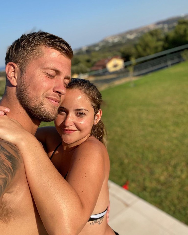 Jacqueline Jossa cuddles husband Dan Osborne on a cute selfie