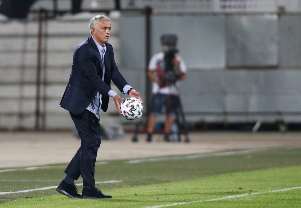 Mourinho watched his side struggle past Lokomtiv Plovdiv in the Europa League