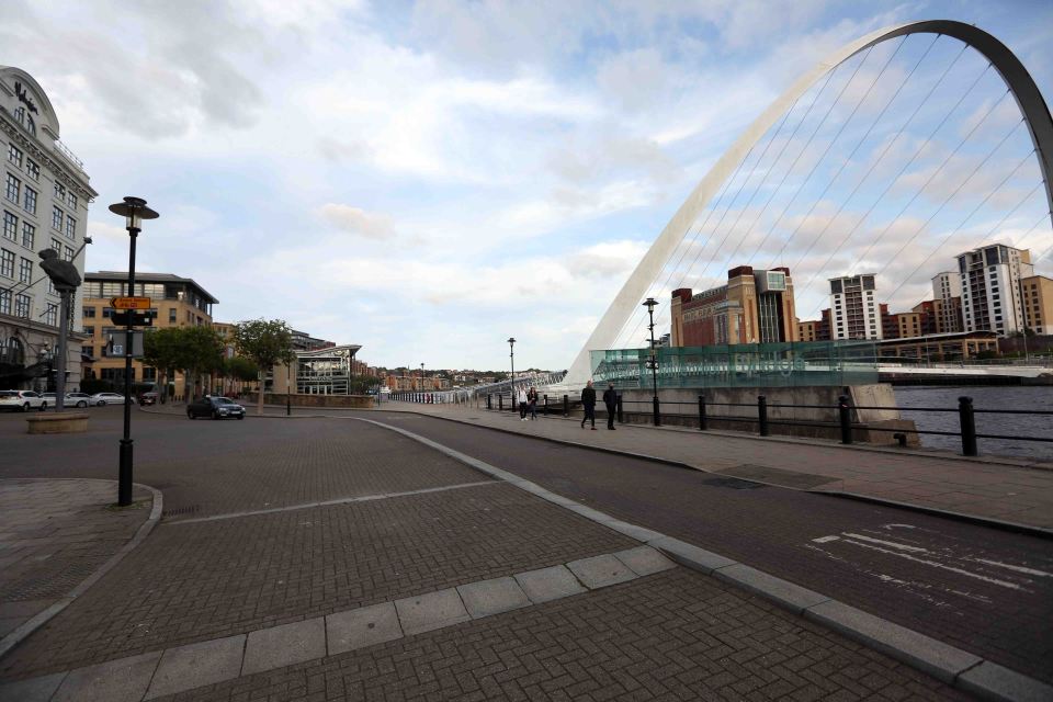 Strict coronavirus curfews have been introduced in Newcastle, leaving streets empty