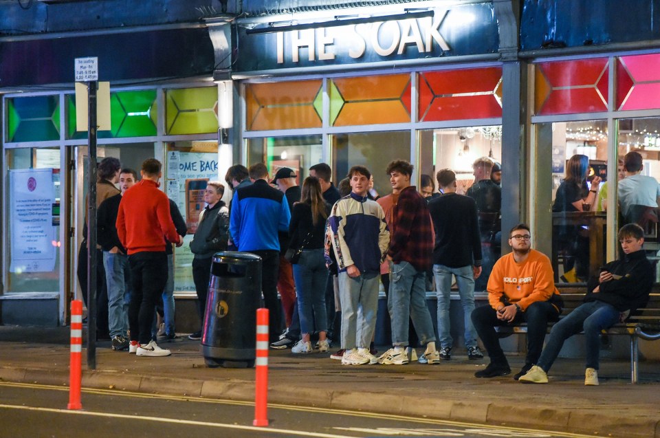 People partied in Birmingham (pictured), Leeds and London as fears of another lockdown grew