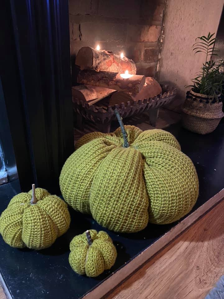 People have been making their own pumpkins out of old jumpers too