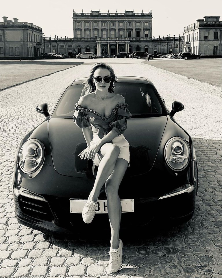 Amanda Holden stayed at the luxury Cliveden House at the weekend