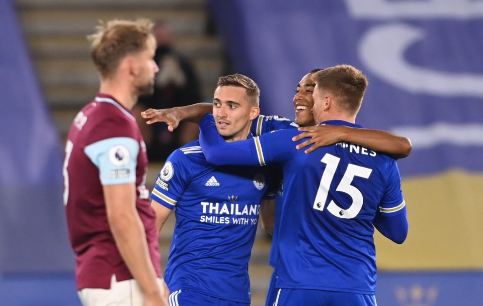 Timothy Castagne was influential in two of Leicester's goals in their 4-2 win over Burnley