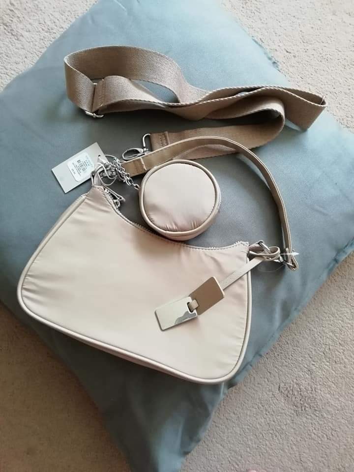 The bag is available is a few colours, with beige being extremely popular