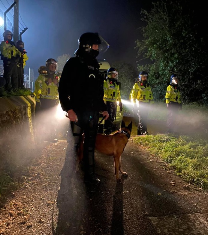 South Wales Police said it is now reviewing footage of clashes with police