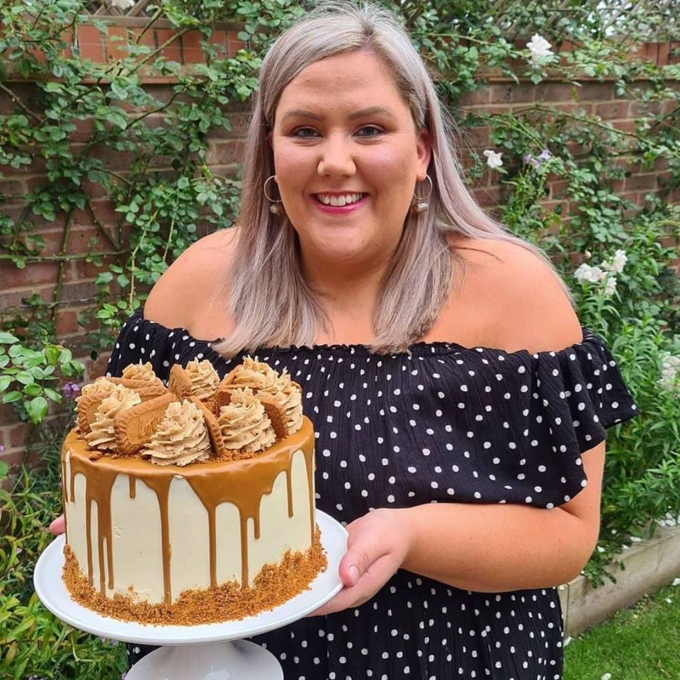 The garden is the perfect back drop for her Instagram snaps that show off her incredible cakes