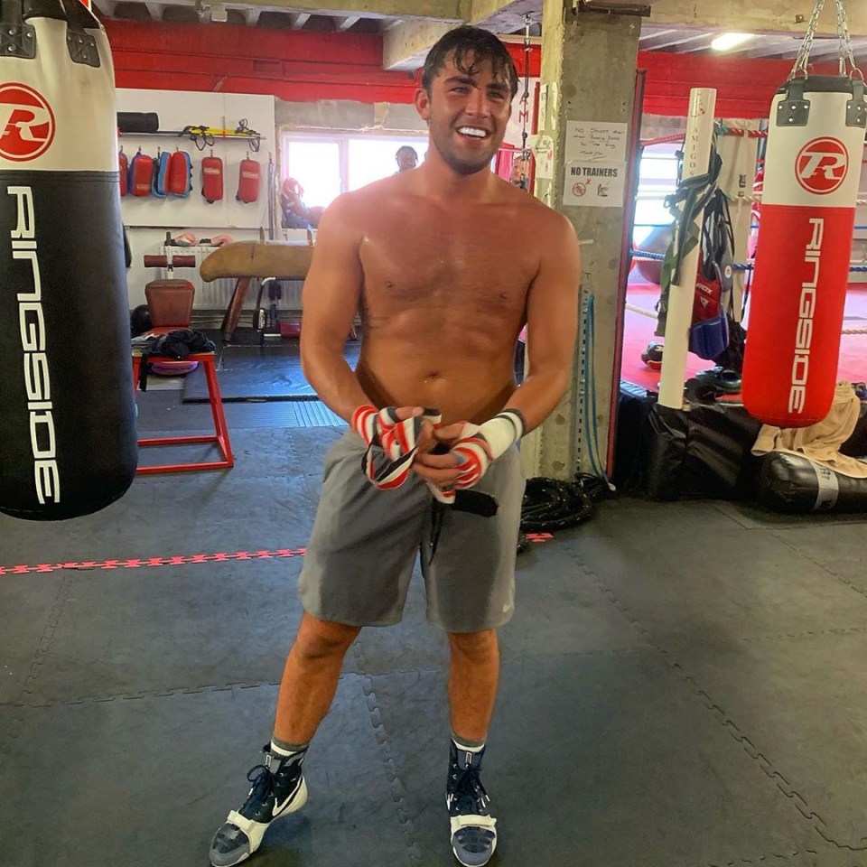 Jack is in the gym every day to get into shape for his first professional fight in November