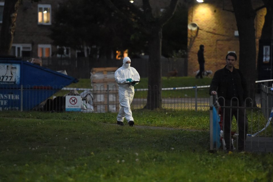 Parents and children took shelter inside the primary school after the shocking incident