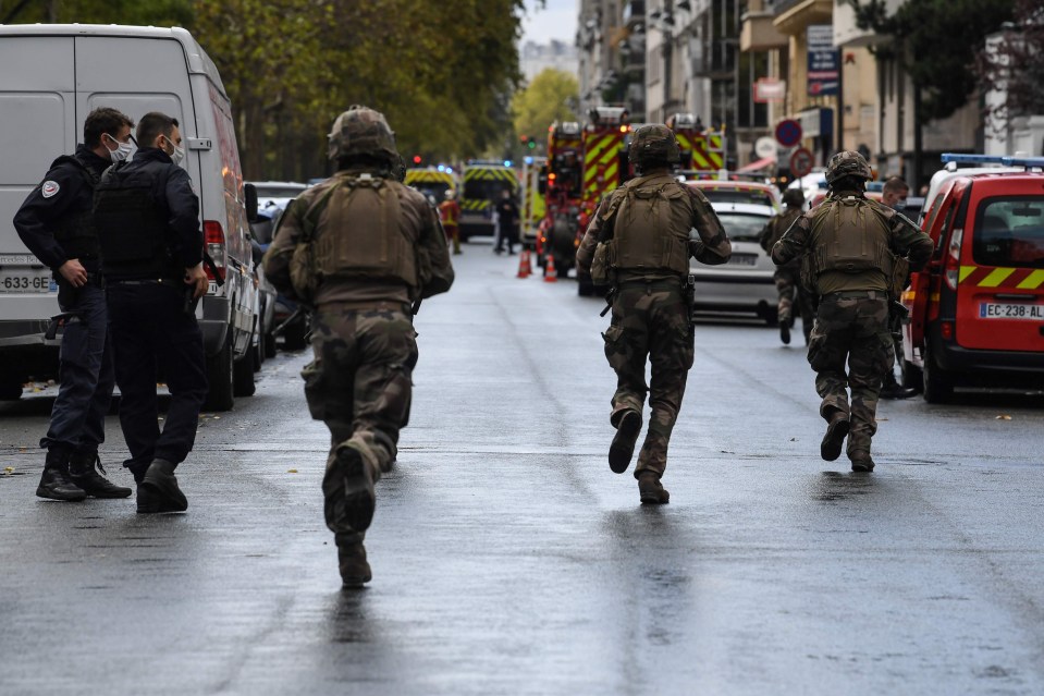 Soldiers are deployed after the suspected terror attack