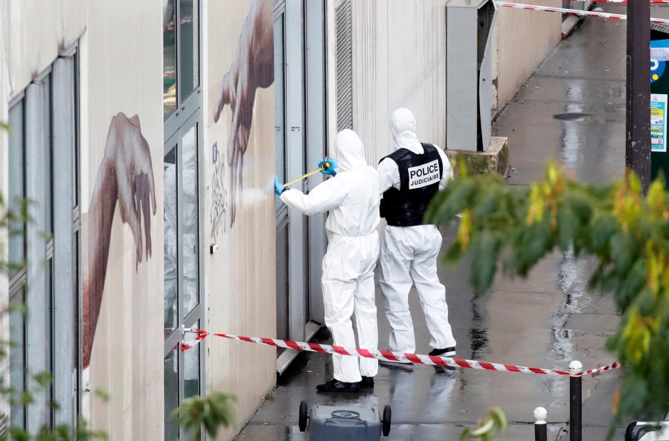 Cops hunt for evidence near the old Charlie Hebdo office