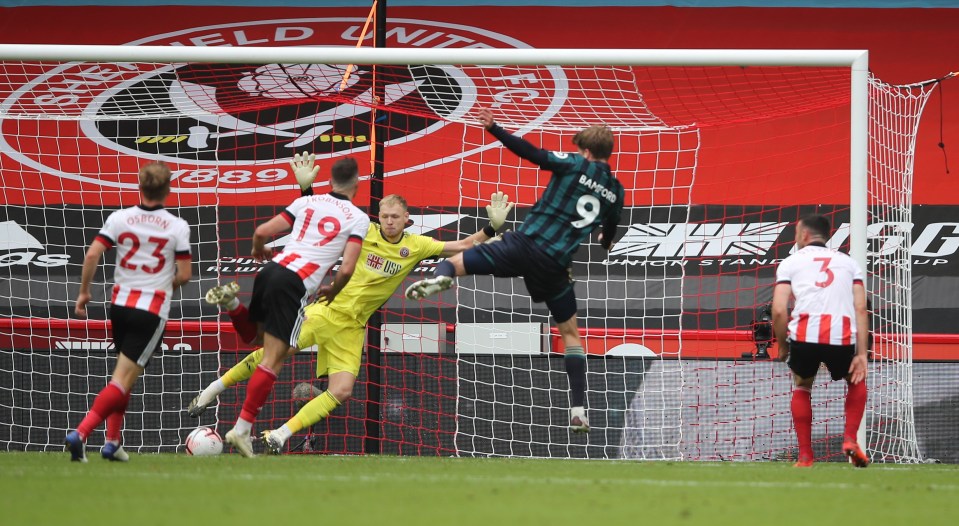 Bamford also scored against Liverpool and Fulham, as well as his match-winner vs the Blades